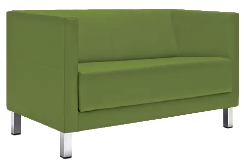 VELA - 2H, křeslo, koženka SL 23 - koženka hráškově zelená